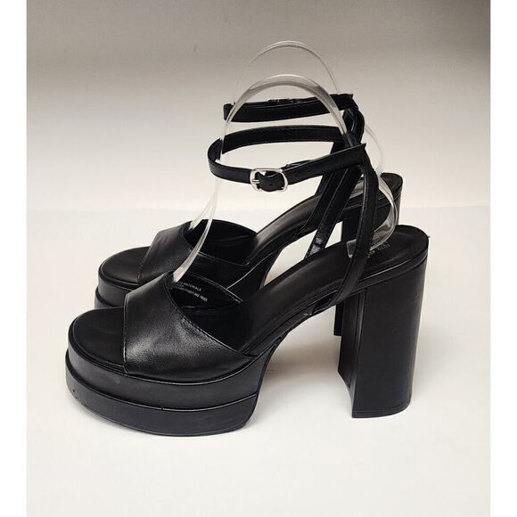 Wild Fable Women's Faux Leather Platform Ultra High Ankle Straps Heel Pumps 9.5 - Picture 2 of 9